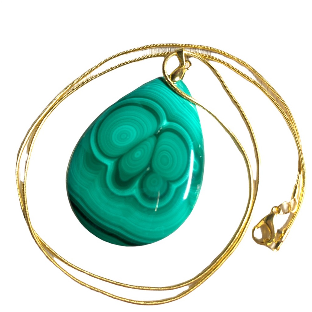 ✨Natural Malachite Necklace✨ - Picture 2 of 4